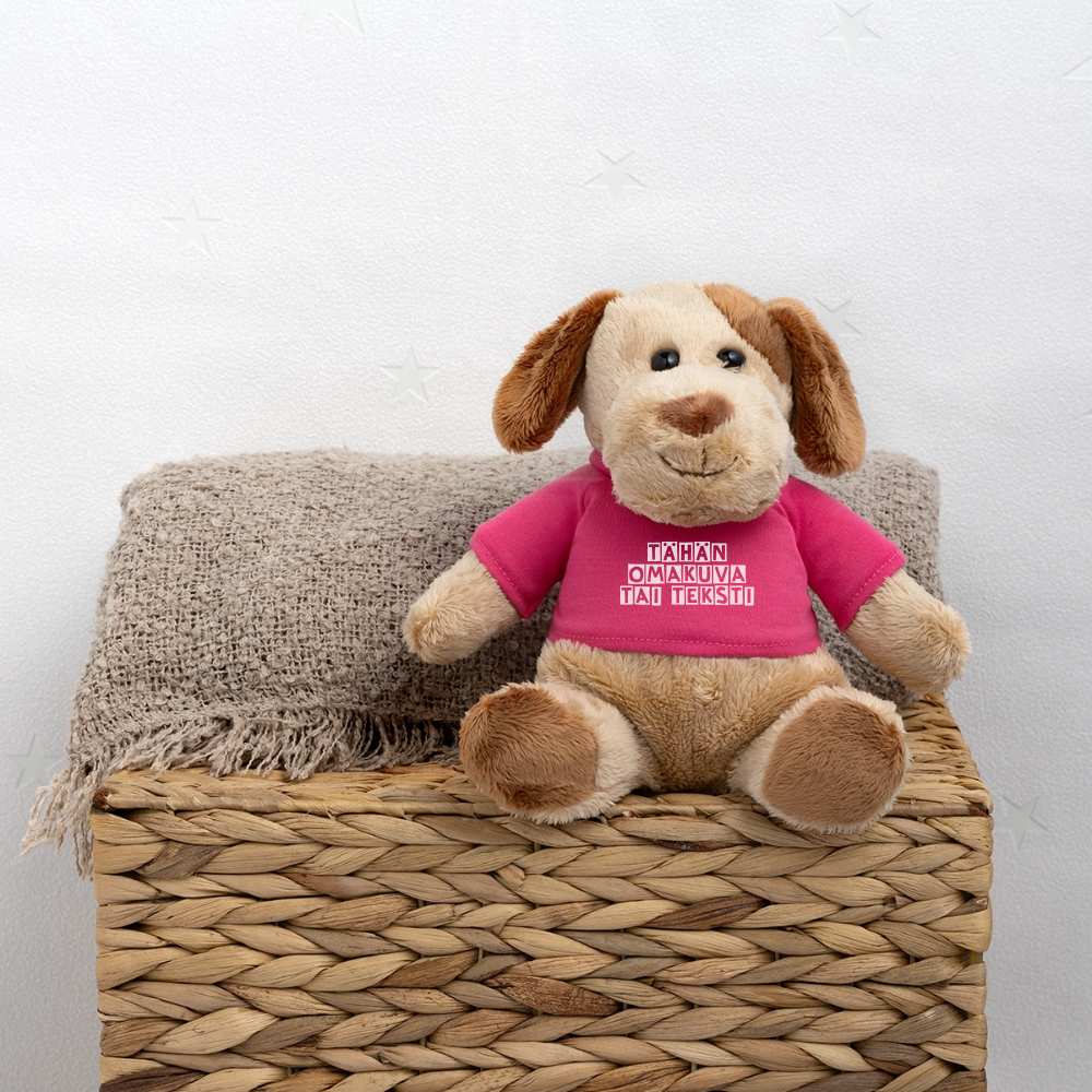 MiniFeet® koira omalla kuvalla, Helge - pinkki