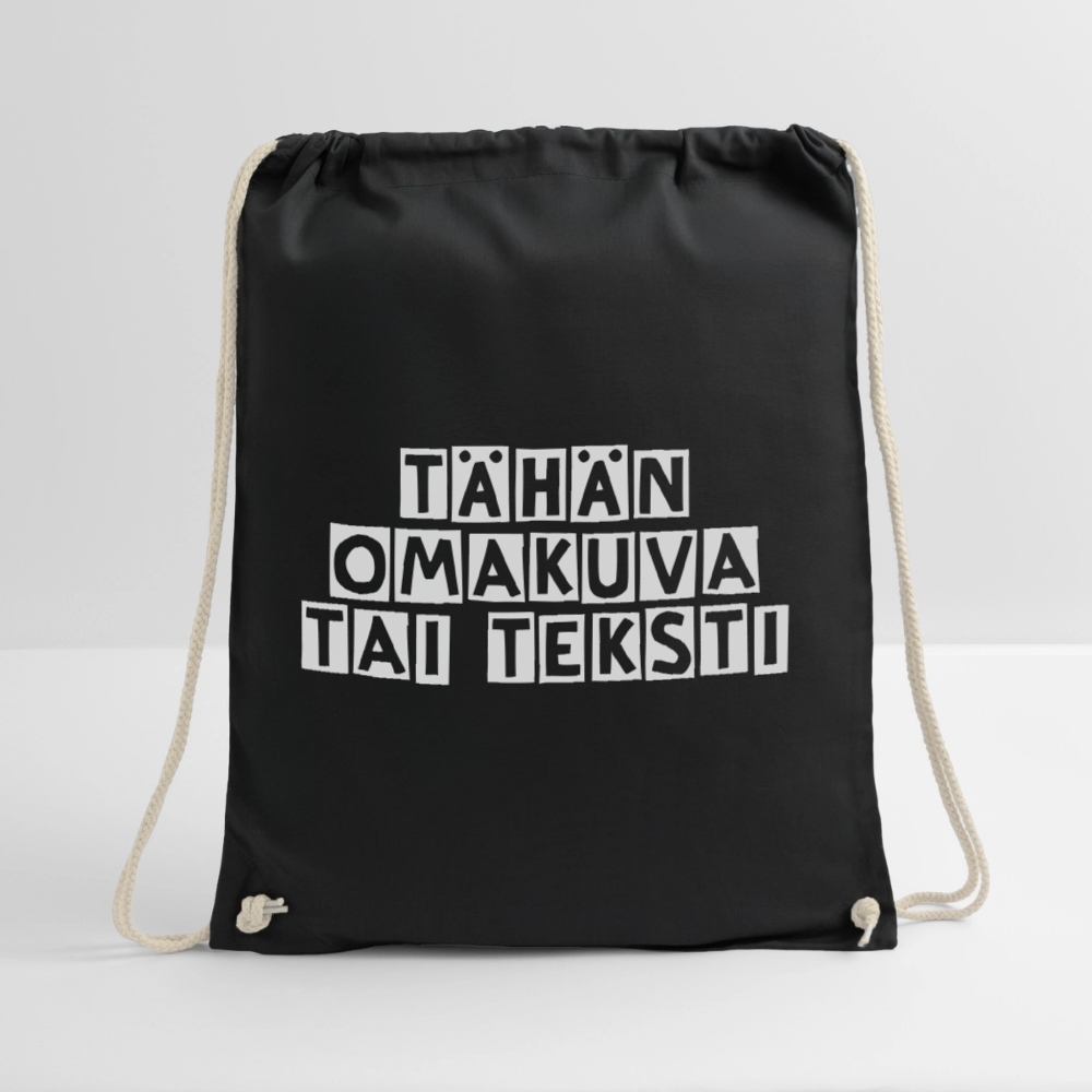 Jumppakassi omalla kuvalla - musta