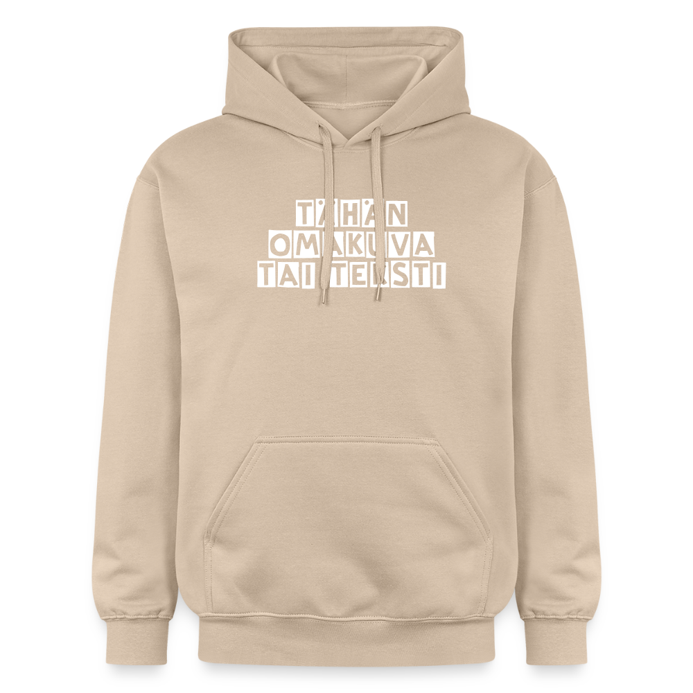 Gildan Unisex Softstyle® Midweight huppari omalla kuvalla - hiekka