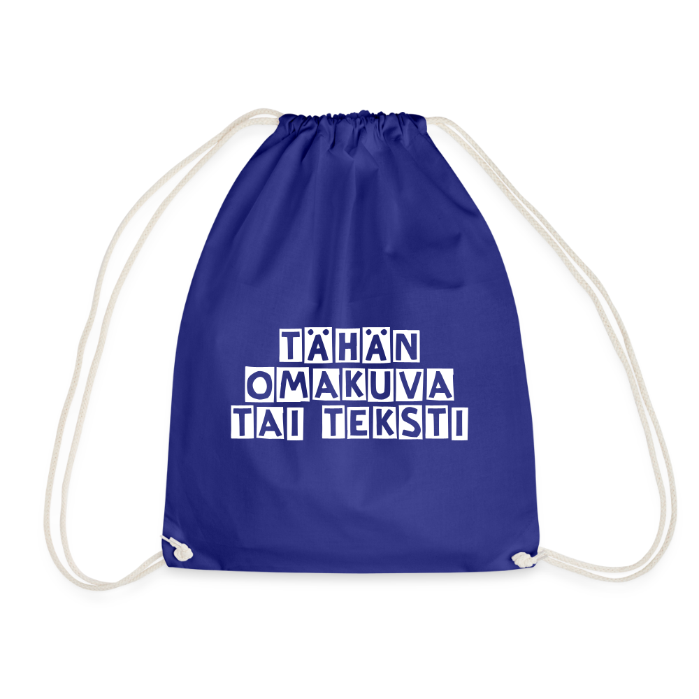 Jumppakassi omalla kuvalla - kuninkaansininen