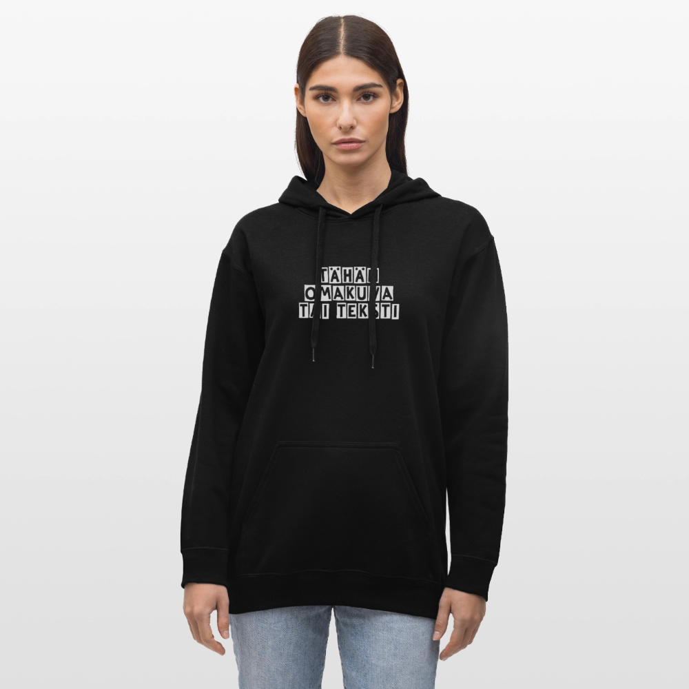 Gildan Unisex Softstyle® Midweight huppari omalla kuvalla - musta