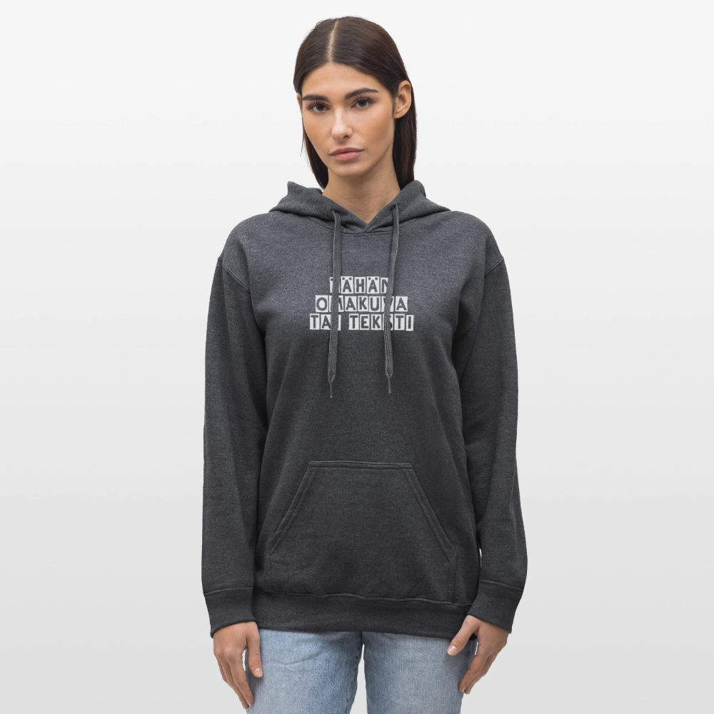 Gildan Unisex Softstyle® Midweight huppari omalla kuvalla - tummanharmaa meleerattu