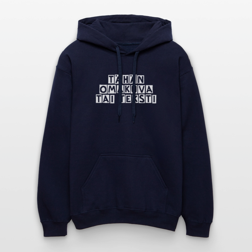 Gildan Unisex Softstyle® Midweight huppari omalla kuvalla - navy