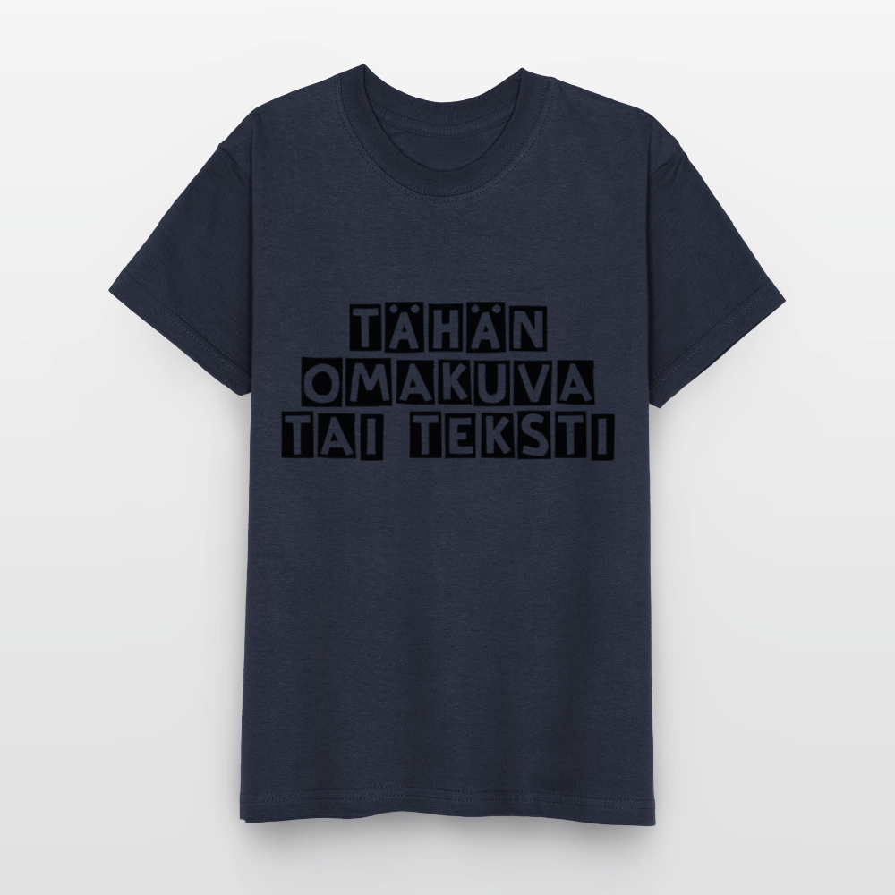 Lasten t-paita omalla kuvalla - navy