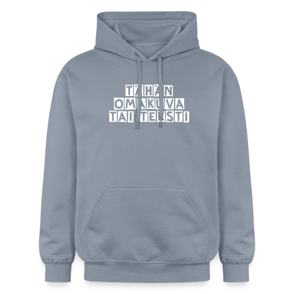 Gildan Unisex Softstyle® Midweight huppari omalla kuvalla - sininen