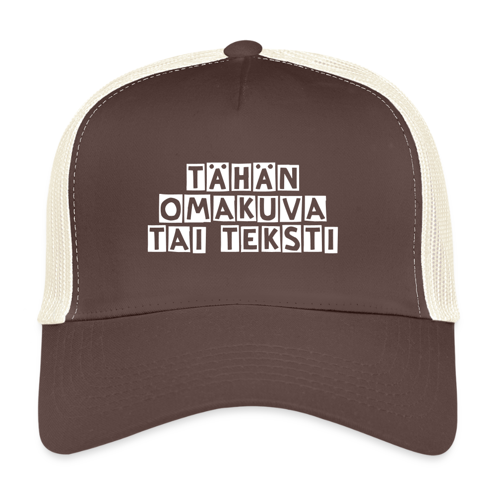 Trucker Cap omalla kuvalla - ruskea/beige