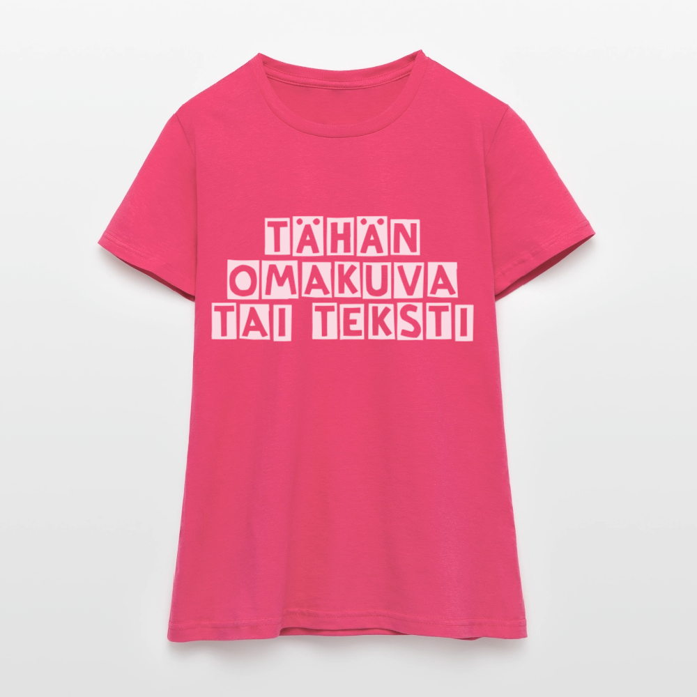 Gildan Naisten t-paita omalla kuvalla - azalea