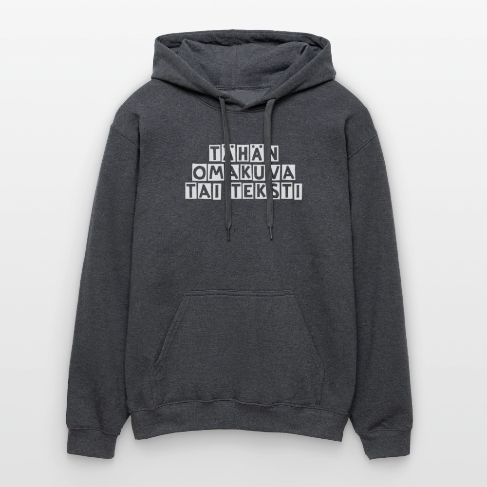 Gildan Unisex Softstyle® Midweight huppari omalla kuvalla - tummanharmaa meleerattu