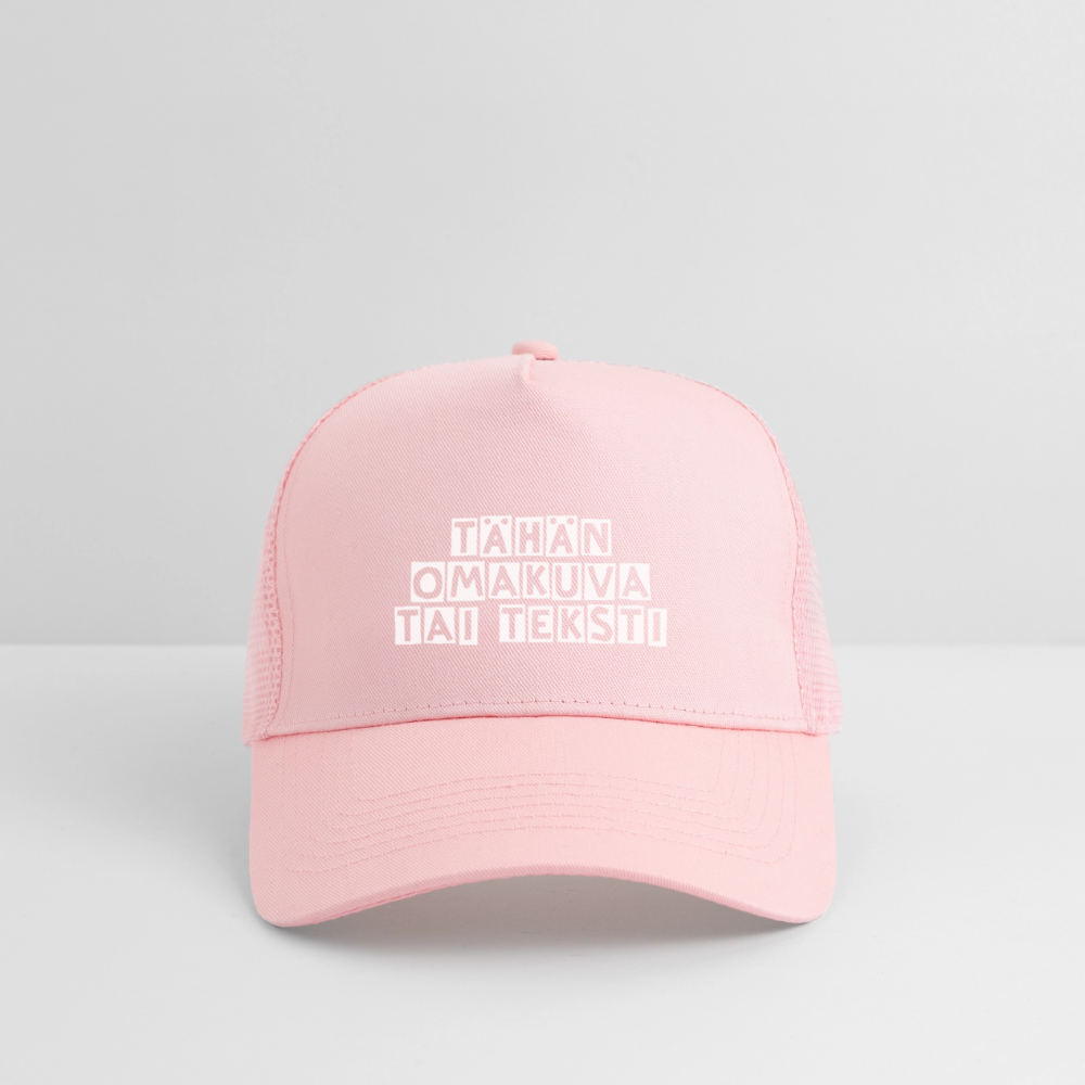 Trucker Cap omalla kuvalla - vaaleanpunainen