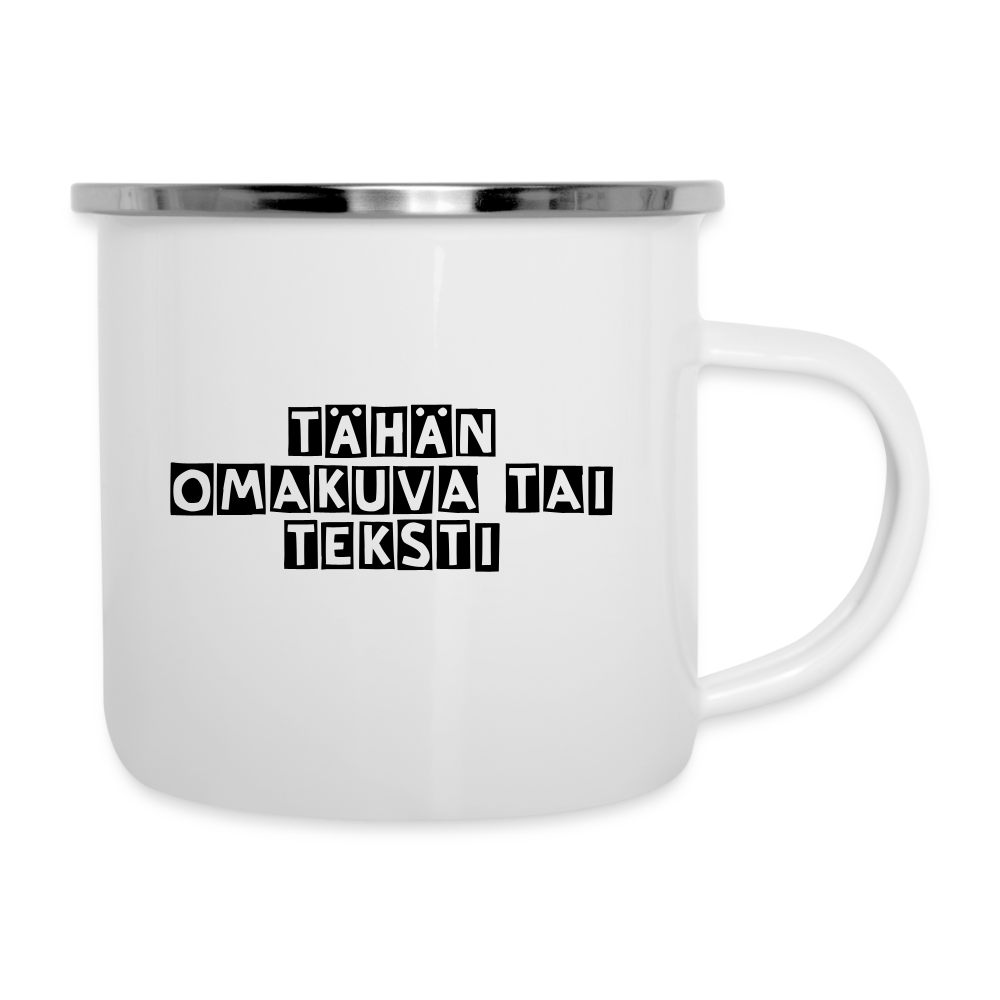 Emalimuki omalla kuvalla - valkoinen