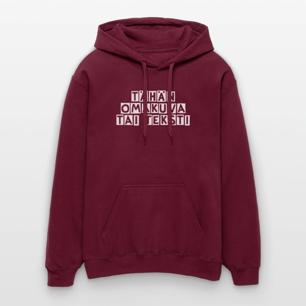 Gildan Unisex Softstyle® Midweight huppari omalla kuvalla - Maroon