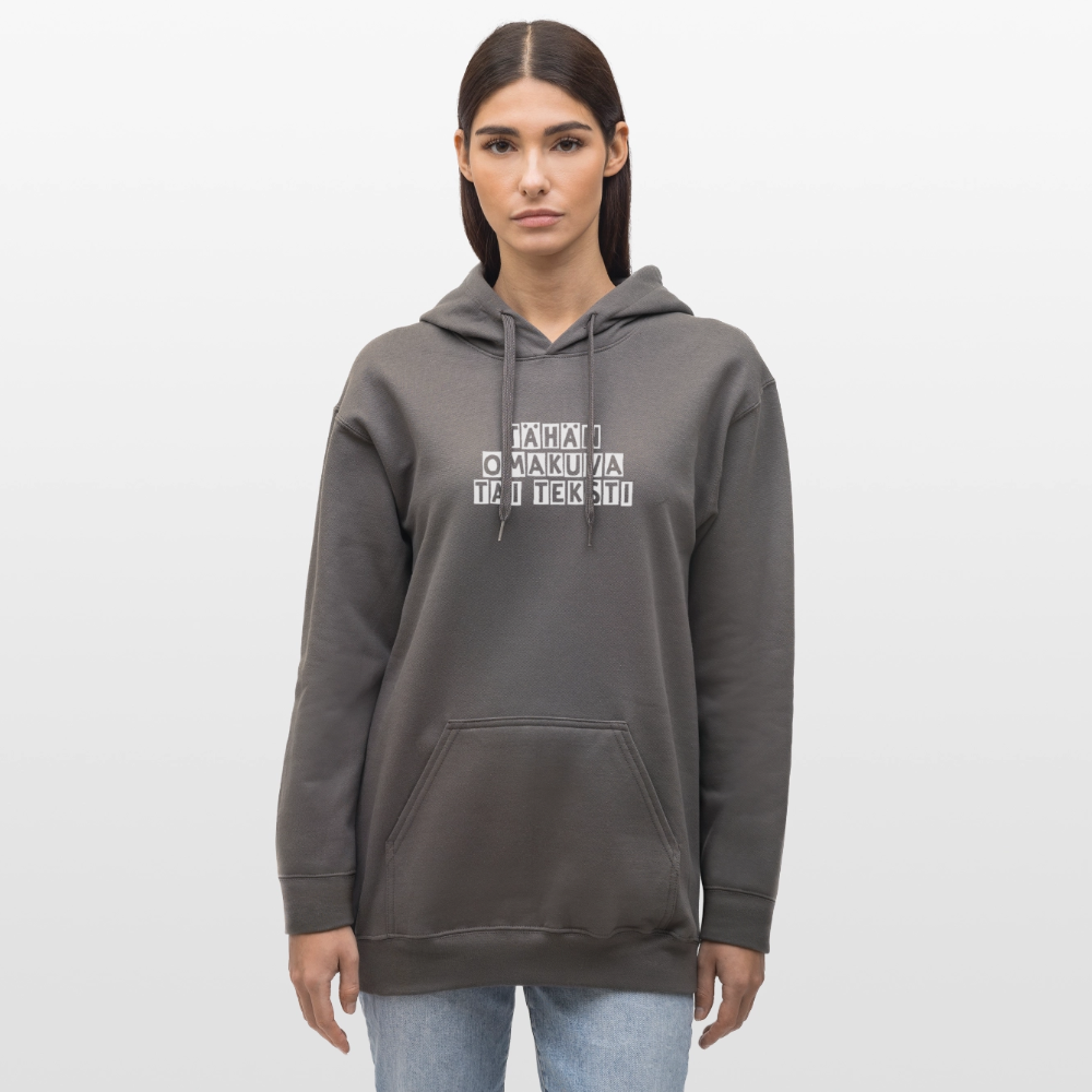 Gildan Unisex Softstyle® Midweight huppari omalla kuvalla - tummanharmaa