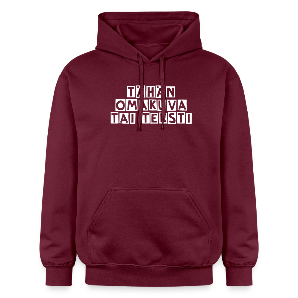 Gildan Unisex Softstyle® Midweight huppari omalla kuvalla - Maroon