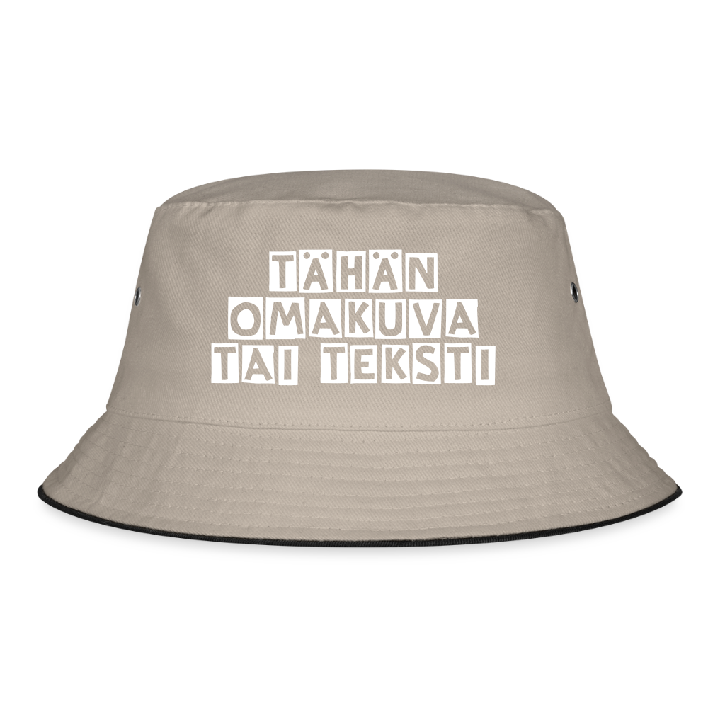 Kalastajanhattu omalla kuvalla - khaki/musta