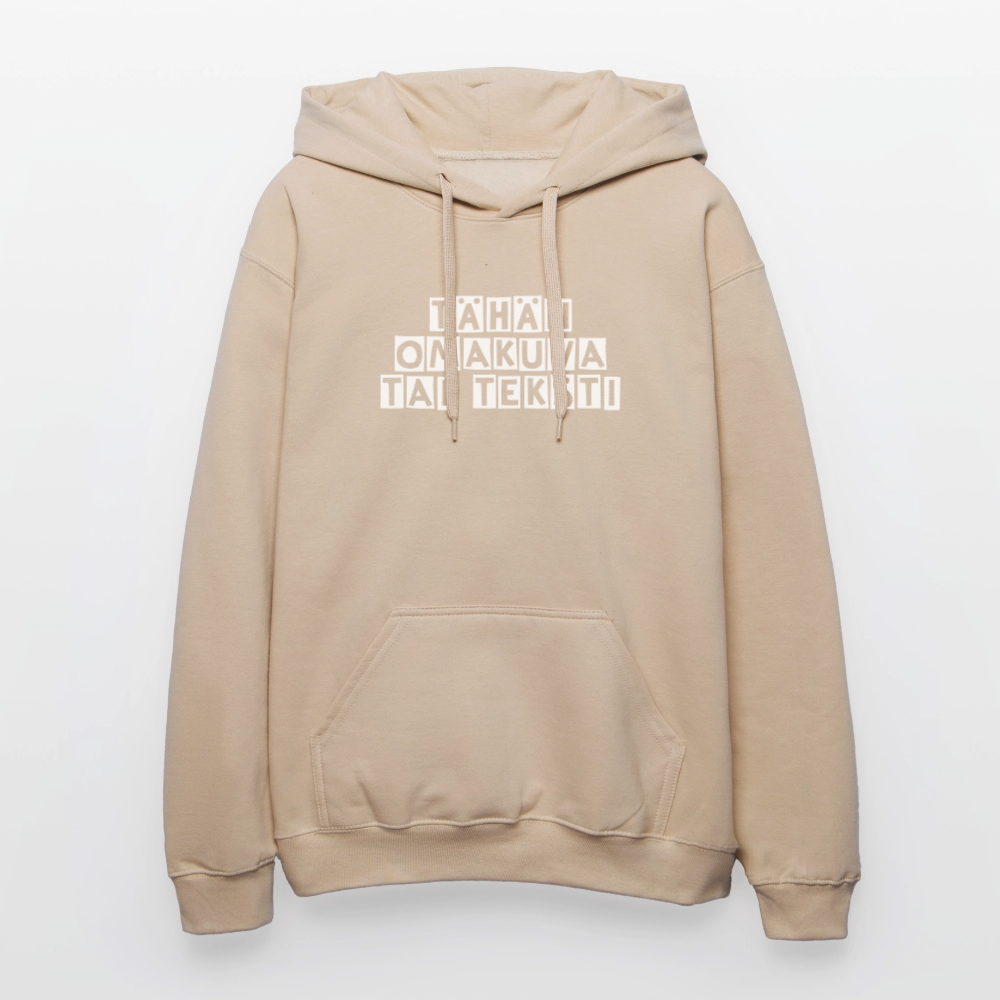 Gildan Unisex Softstyle® Midweight huppari omalla kuvalla - hiekka