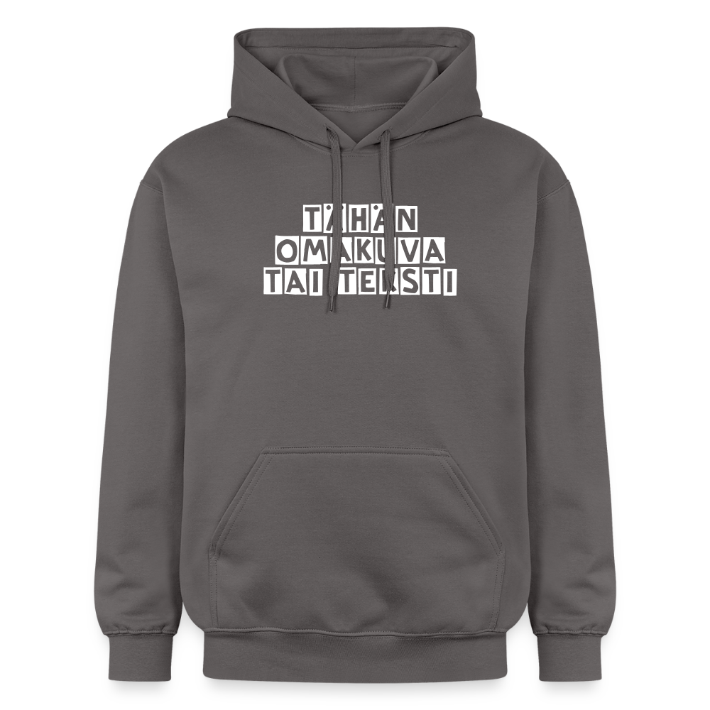 Gildan Unisex Softstyle® Midweight huppari omalla kuvalla - tummanharmaa