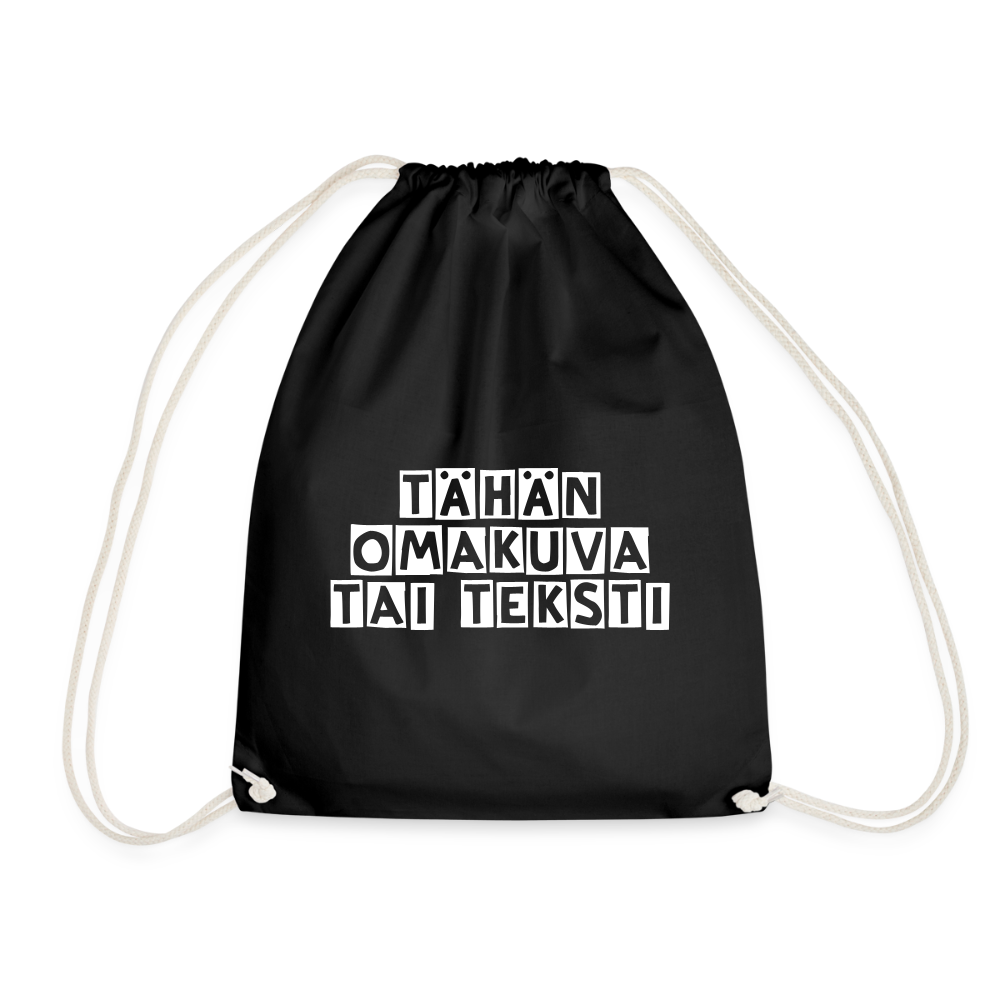 Jumppakassi omalla kuvalla - musta