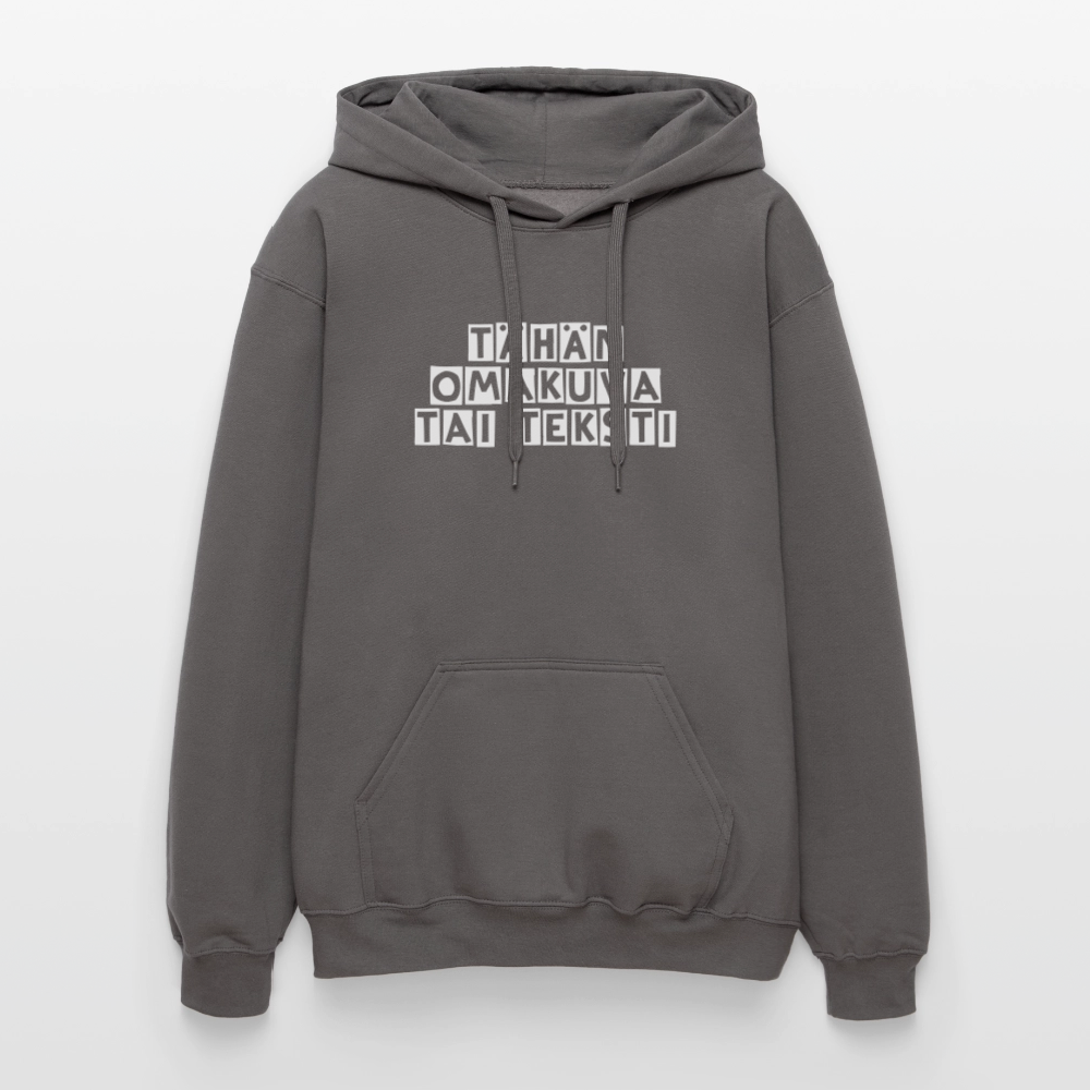 Gildan Unisex Softstyle® Midweight huppari omalla kuvalla - tummanharmaa