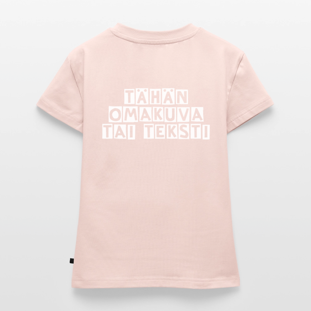Naisten Baby Tee omalla kuvalla - vaaleanpunainen