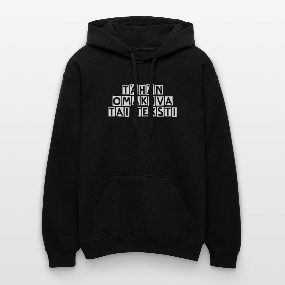 Gildan Unisex Softstyle® Midweight huppari omalla kuvalla - musta