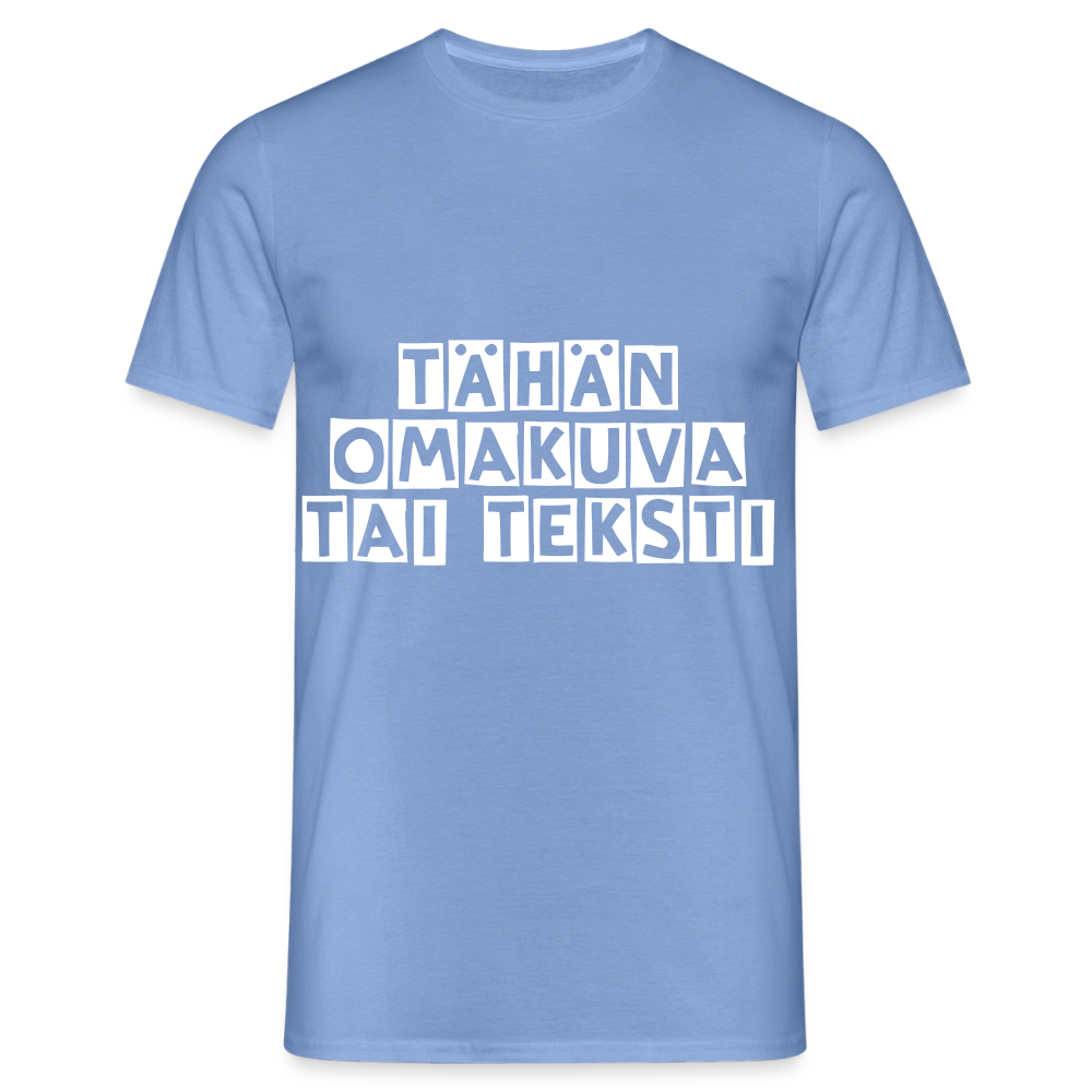 Gildan Miesten t-paita omalla kuvalla - carolina blue