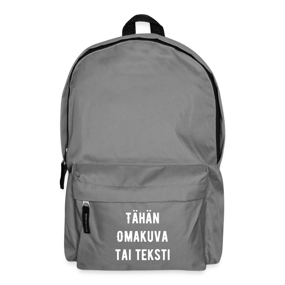 Reppu Omalla kuvalla - keskiharmaa