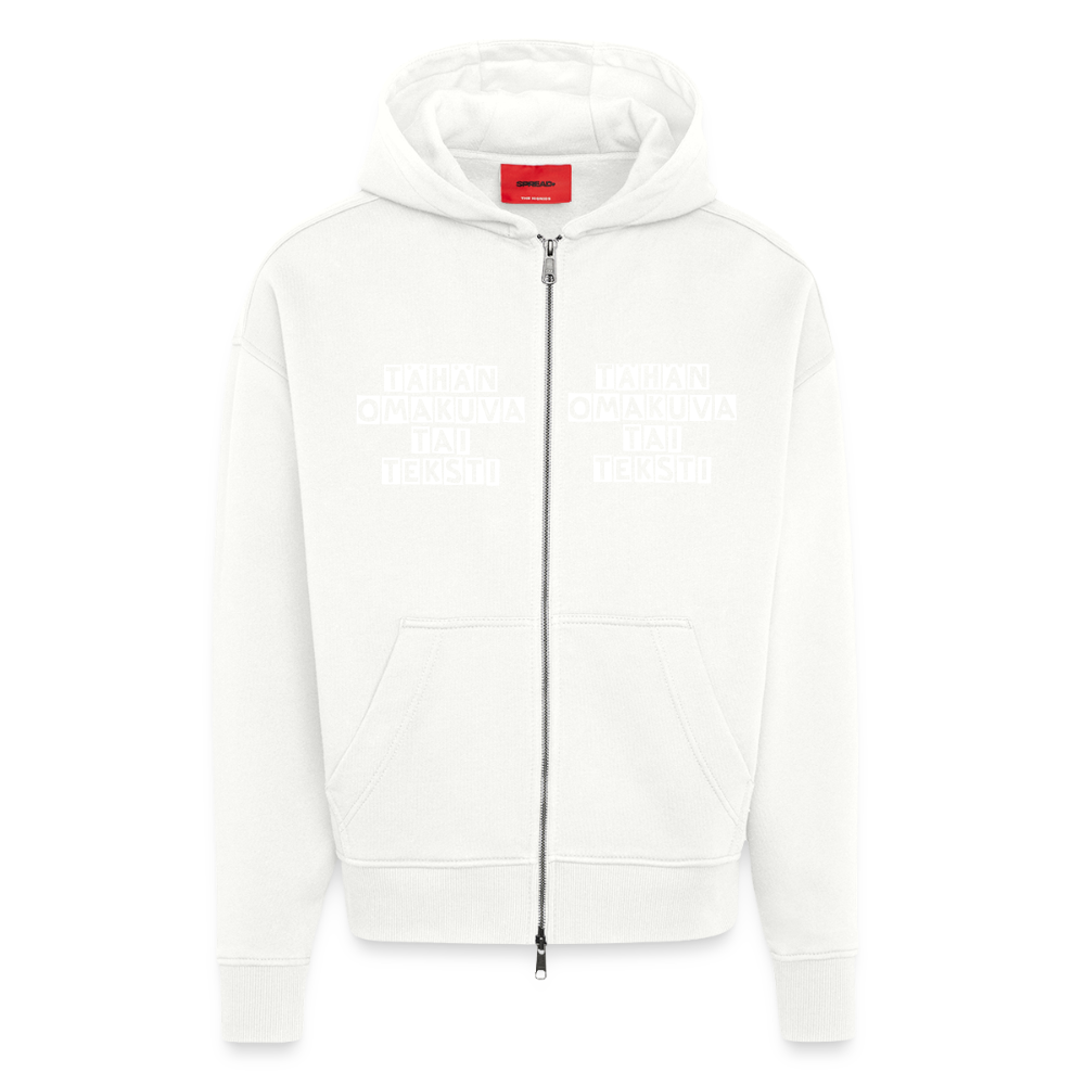 Heavyweight Oversized Organic hupparitakki omalla kuvalla. Made in EU - OFF WHITE