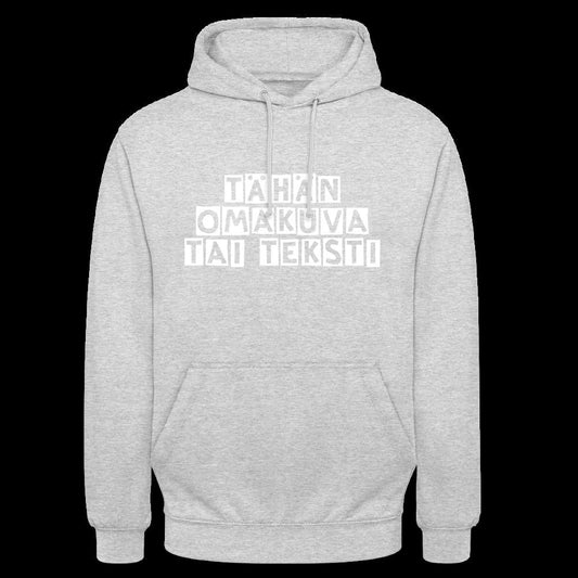 Huppari ”unisex” omalla kuvalla - Ihanpimee Kauppa
