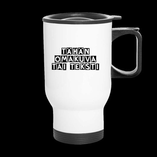 Termosmuki omalla kuvalla - valkoinen