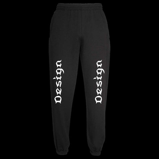 Unisex collegehousut omalla kuvalla - musta