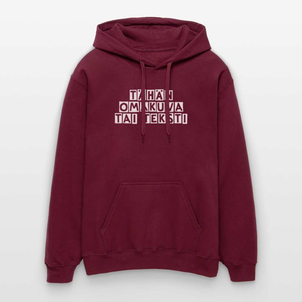Gildan Unisex Softstyle® Midweight huppari omalla kuvalla - Maroon