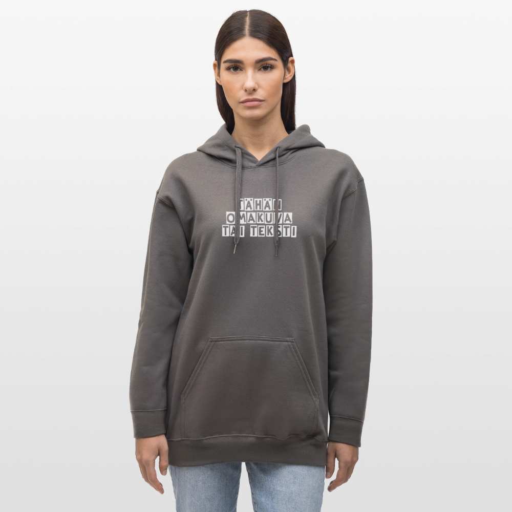 Gildan Unisex Softstyle® Midweight huppari omalla kuvalla - tummanharmaa