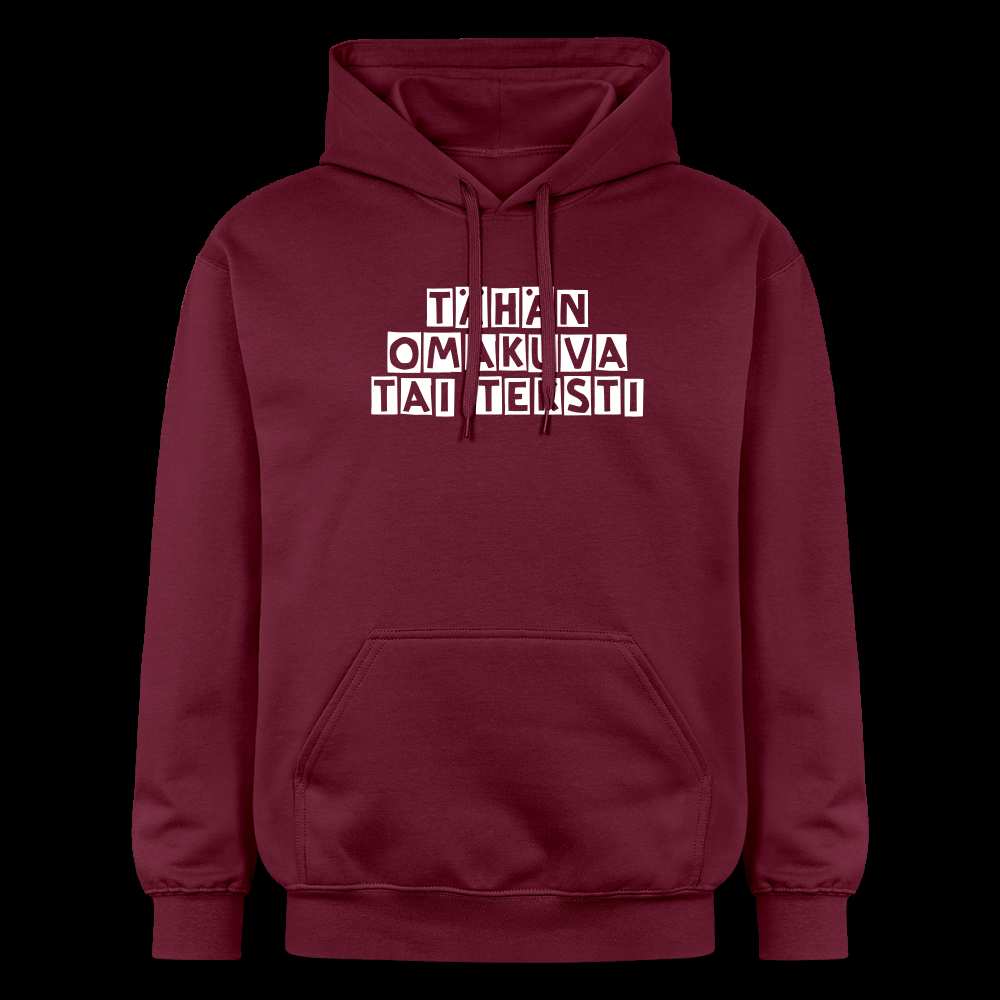 Gildan Unisex Softstyle® Midweight huppari omalla kuvalla - Maroon