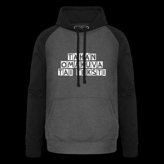 Unisex baseball-huppari omalla kuvalla - Ihanpimee Kauppa