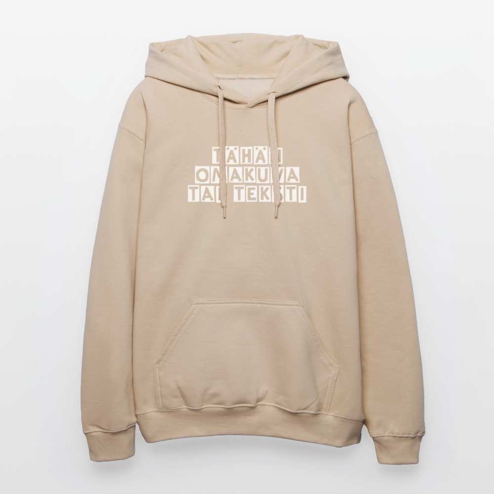 Gildan Unisex Softstyle® Midweight huppari omalla kuvalla - hiekka
