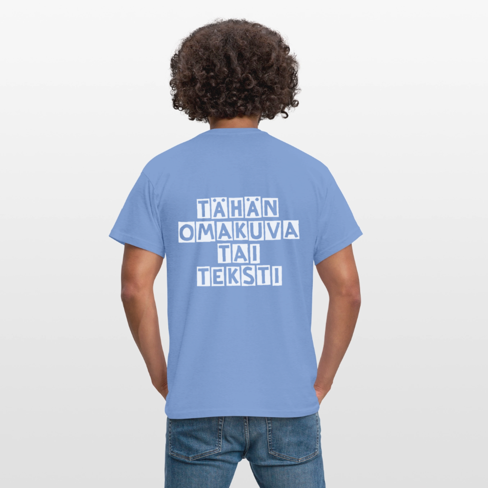 Miesten t-paita omalla kuvalla - carolina blue
