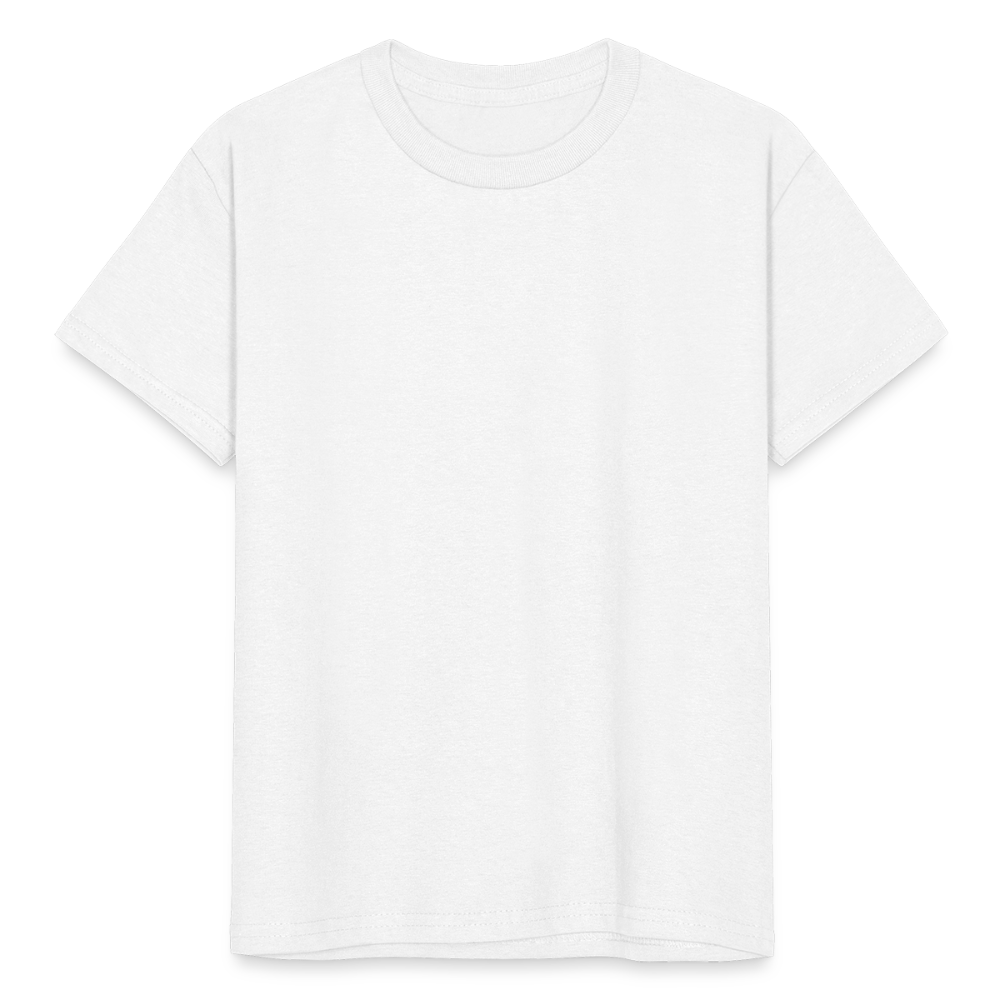 Nuorten Heavy Cotton t-paita omalla kuvalla - valkoinen
