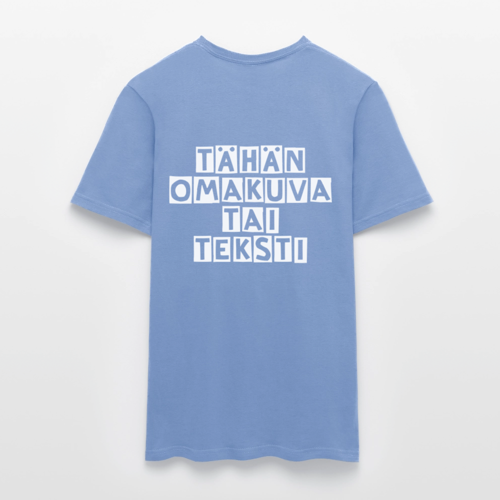 Miesten t-paita omalla kuvalla - carolina blue