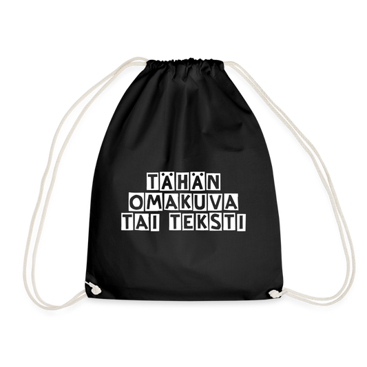 Jumppakassi omalla kuvalla - musta