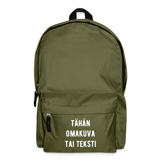 Reppu Omalla kuvalla - oliivinvihreä